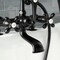 Kingston Brass AE209T0 7-Inch Tub Faucet with Hand Shower, Matte Black AE209T0 - alternate 2